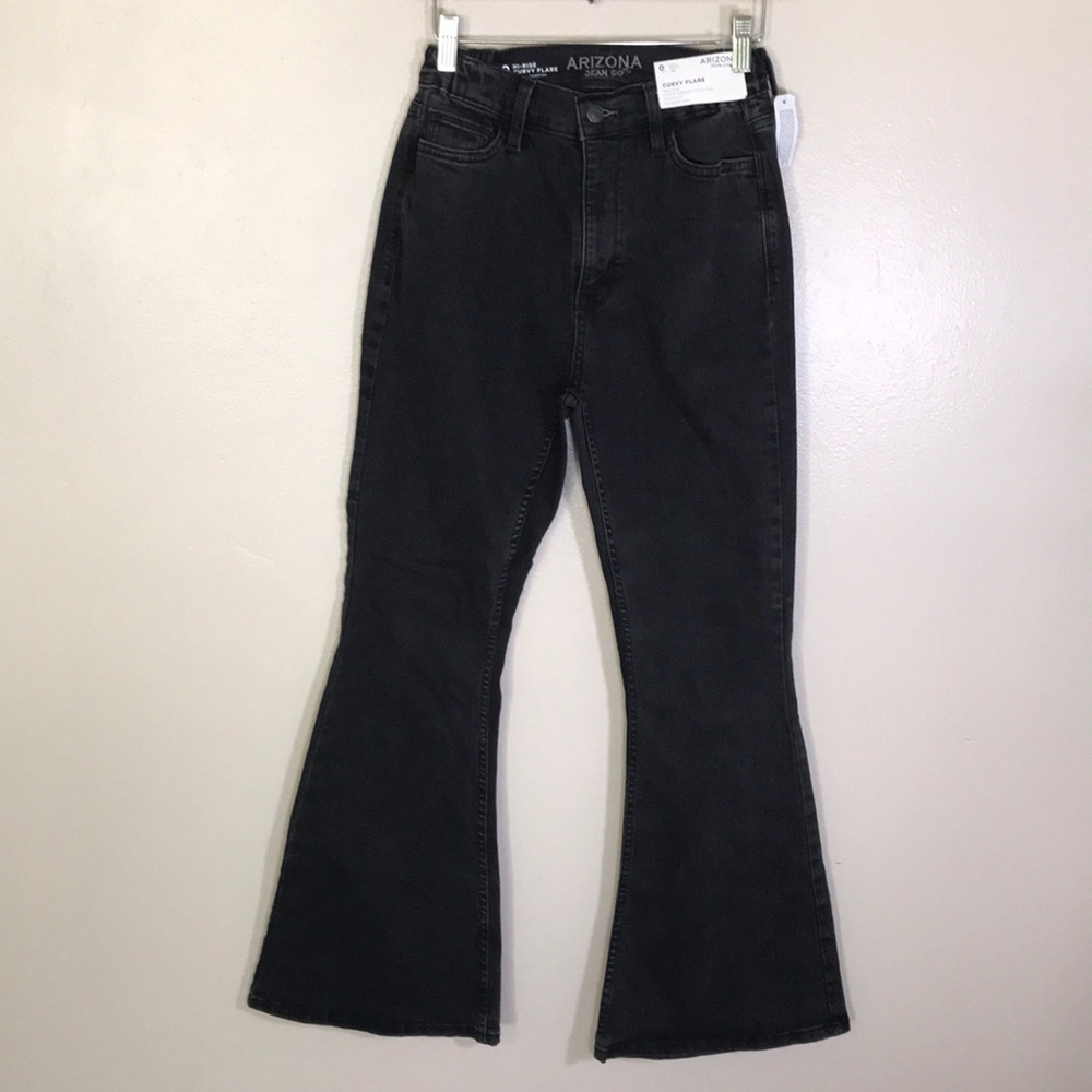 NEW Arizona Jean Company‎ Black Flare Jeans
